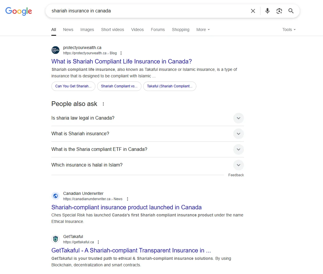 GetTakaful search visibility